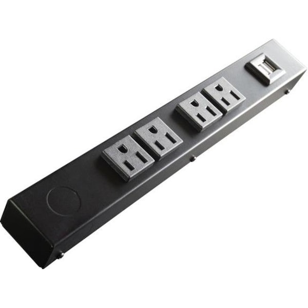 X1 Power Strip, USB, 5-15R, Hardwire, 0 ft., Black HU104 - main